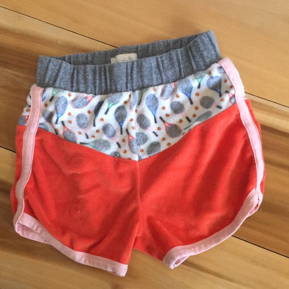 Kids' Gray and Orange Patterned Shorts